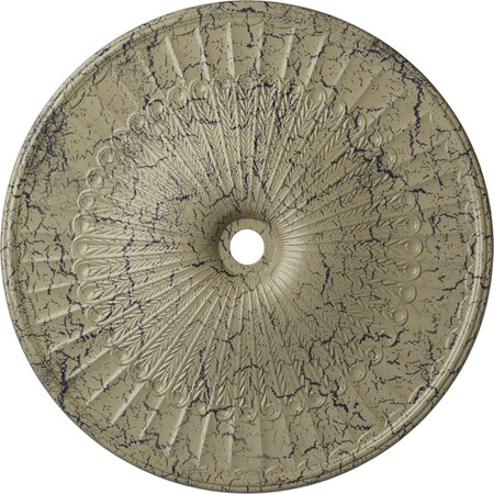 Ekena Millwork Galveston Medallion (Canopies up to 5 7/8"), 51"OD x 3 5/8"ID x 3 3/8"P, Castle Stone Crackle CM51GLCSC